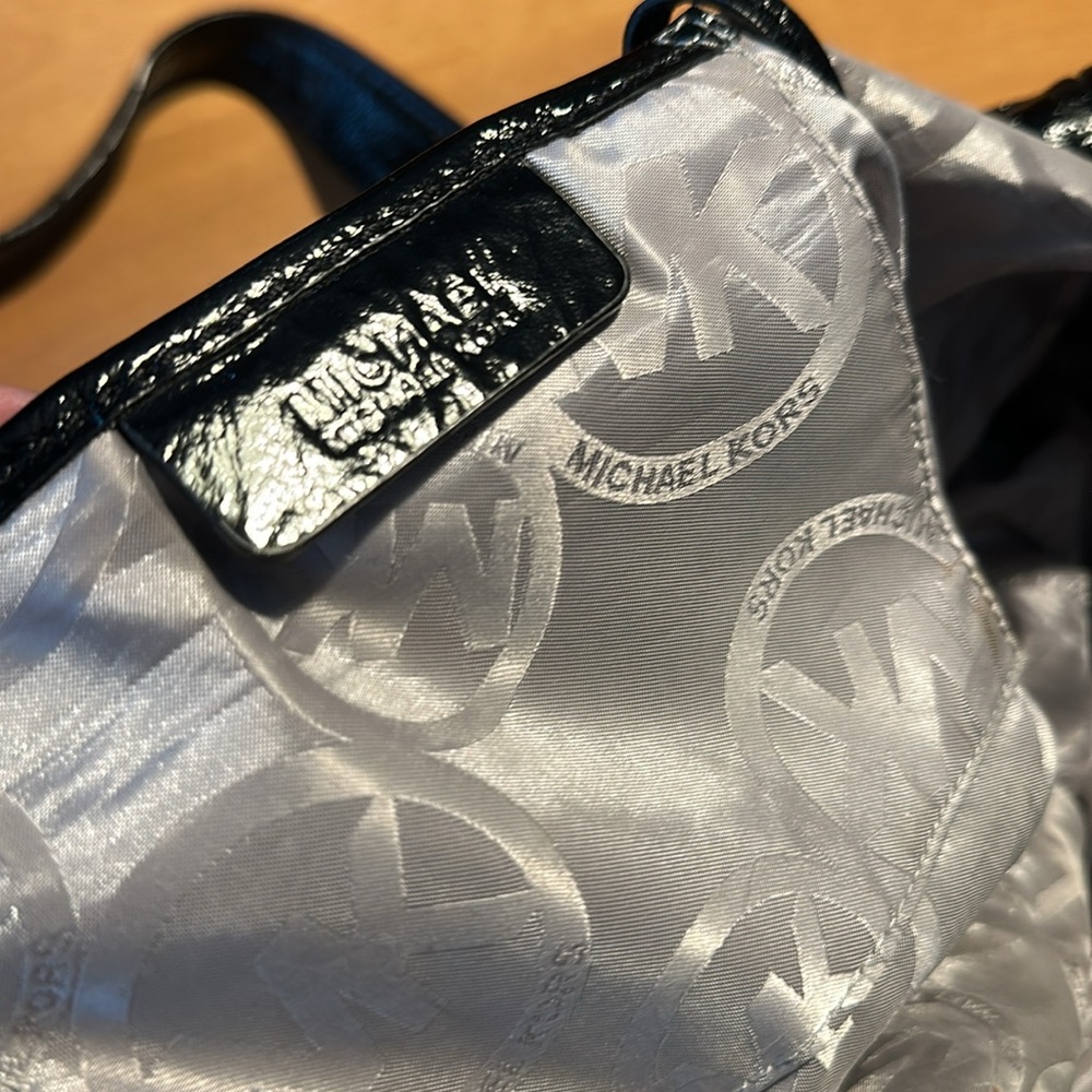 Michael Kors Black Patent Leather Satchel - Picture 6 of 16